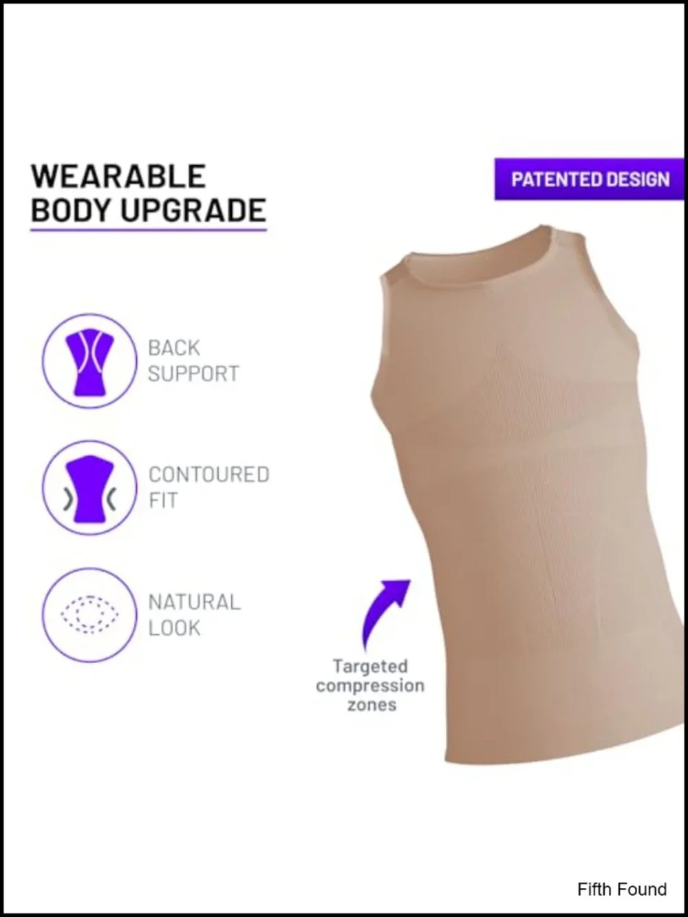 Compression Tank Top for Men - Seamless Shapewear with Sorbtek Lycra, Improves